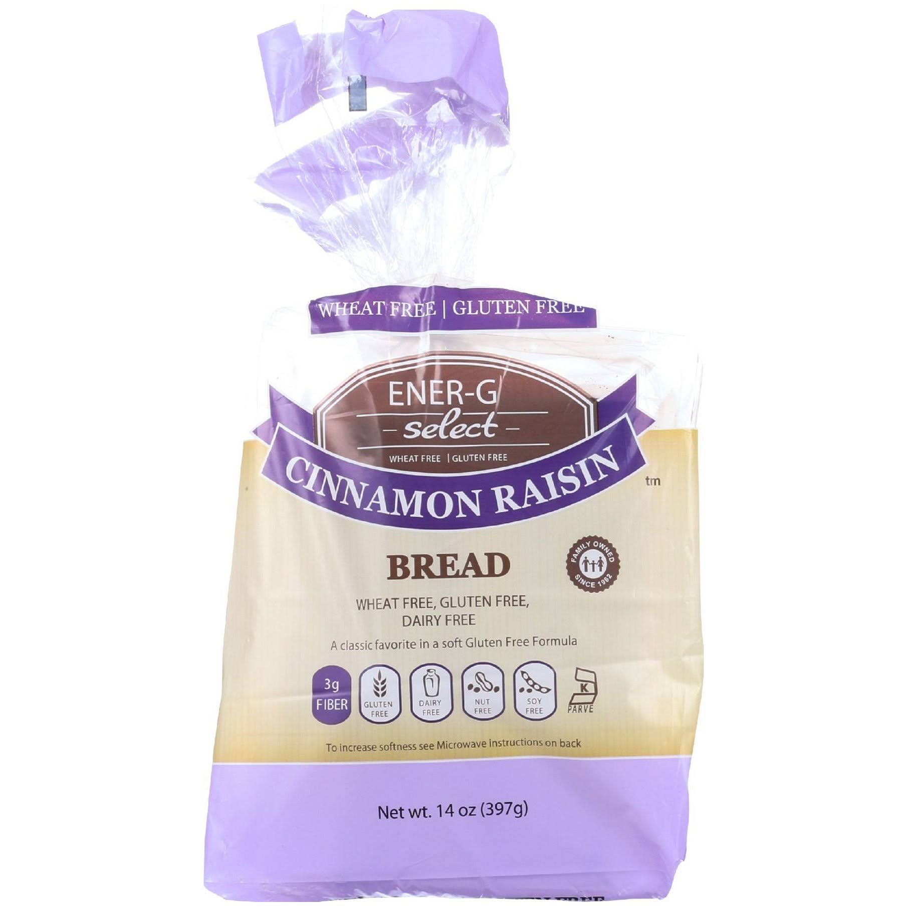 Ener-g Foods Bread - Select - Cinnamon Raisin - 14 Oz - Case Of 6