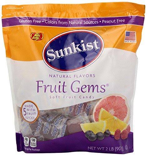 Sunkist Fruit Gems Soft Candy - Assorted Flavor, 2lbs