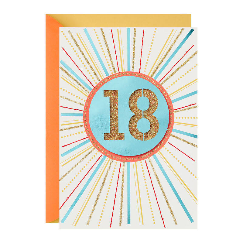 Hallmark Birthday Card, You're Amazing 18th Birthday Card
