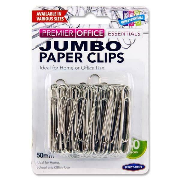 Premier Depot Jumbo Paper Clips - 80 Pieces