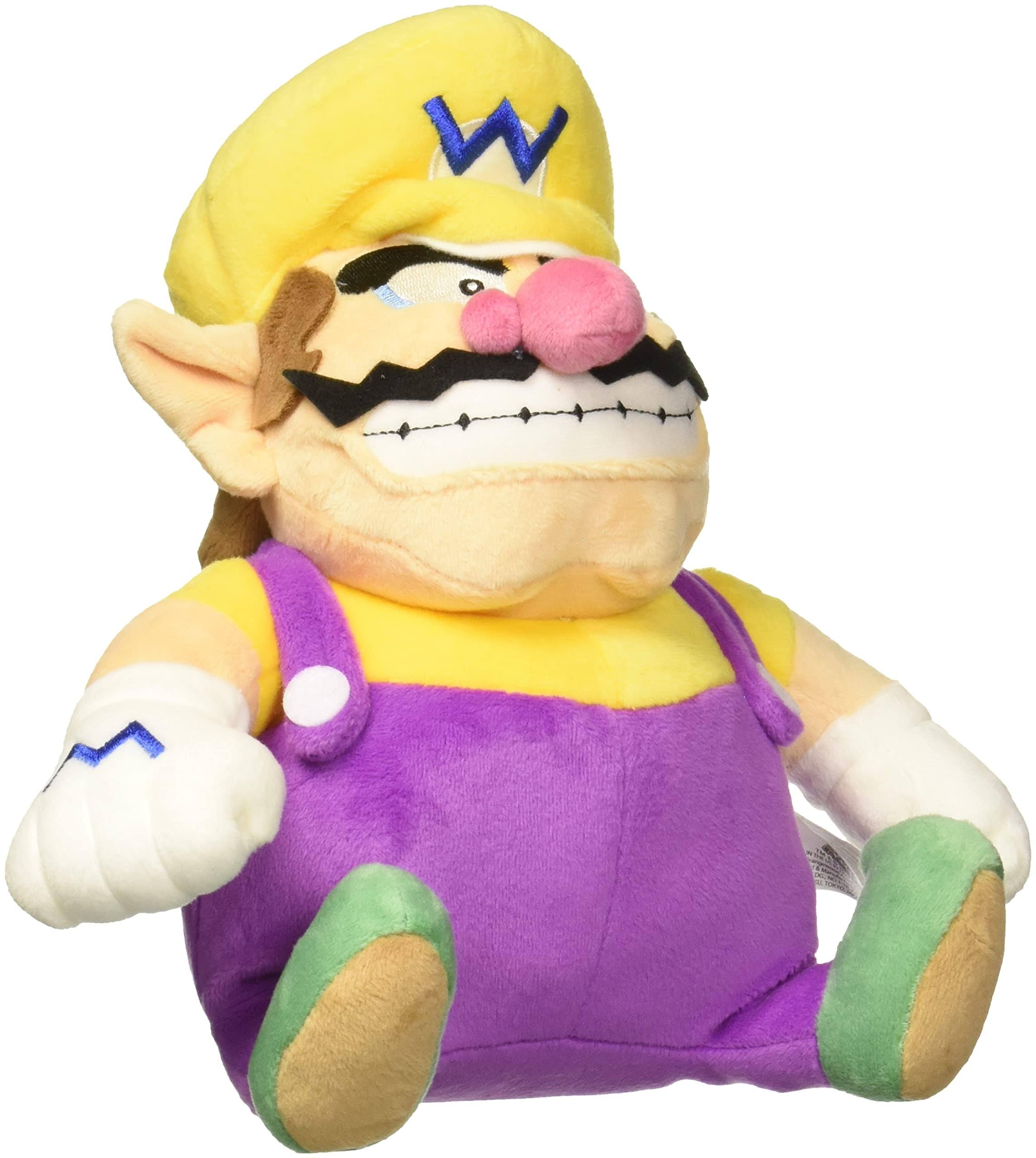 Little Buddy Super Mario All Star Collection Wario Stuffed Plush Toy - 10"