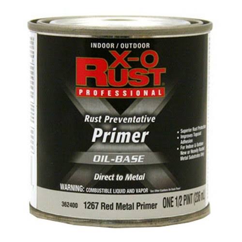 True Value Premium X-O Rust Interior Exterior Metal Primer - Red, 1/2 Pint