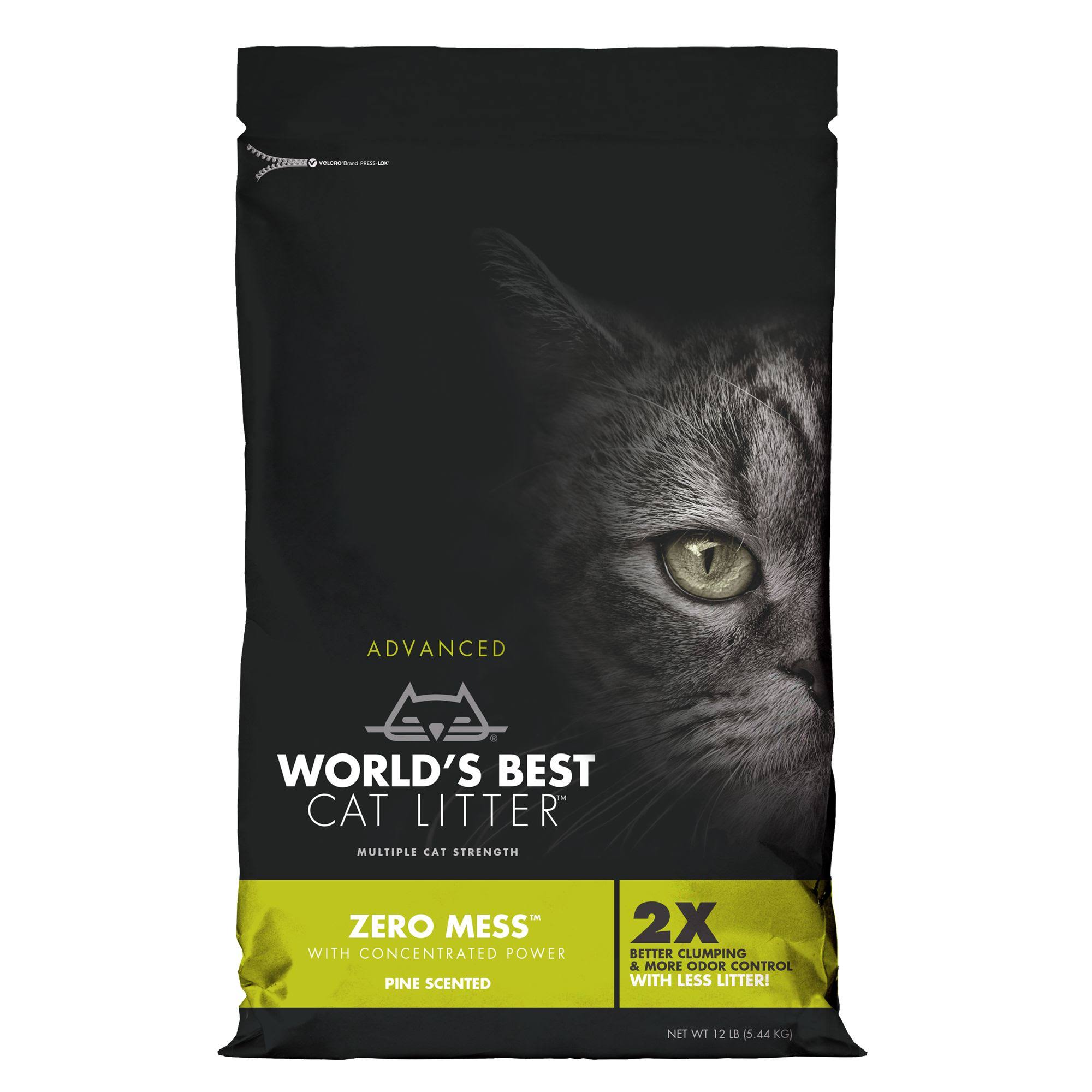 World's Best Cat Litter Advanced Zero Mess Pine Scented 12lbs