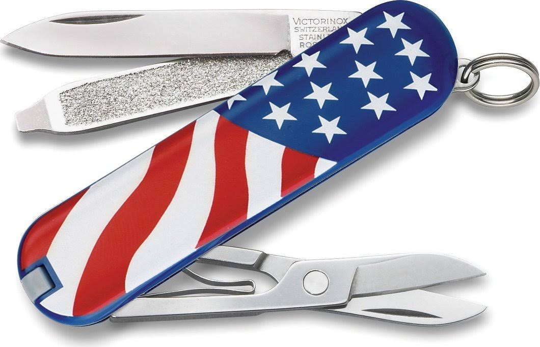 Swiss Army - U.S Flag Classic SD Small Pocket Knife - 0.6223.2E1-X2