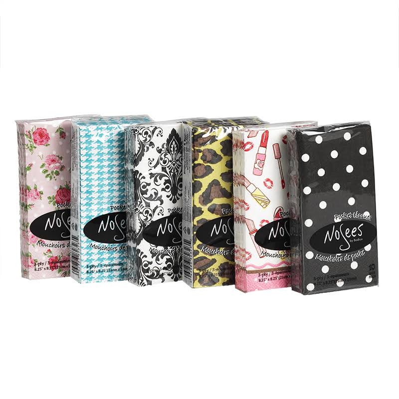 Nosees Pocket Tissues - Assorted - 10s/Adult