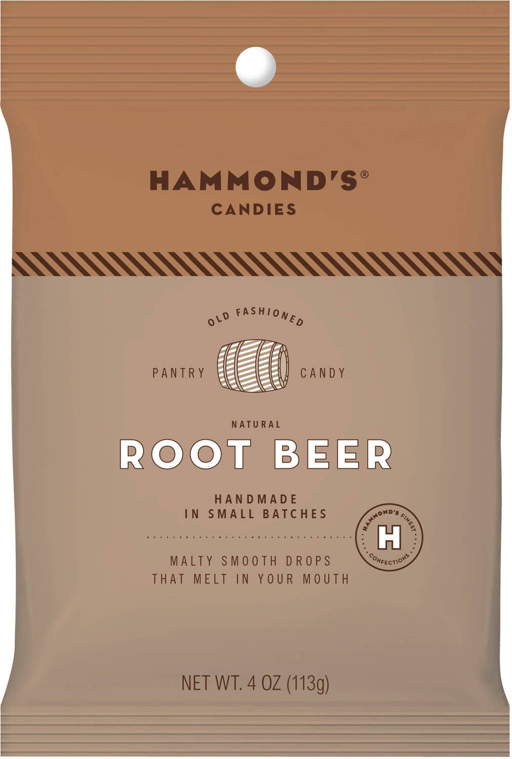 Hammond's Root Beer Drops Candy, 4 oz. Bag