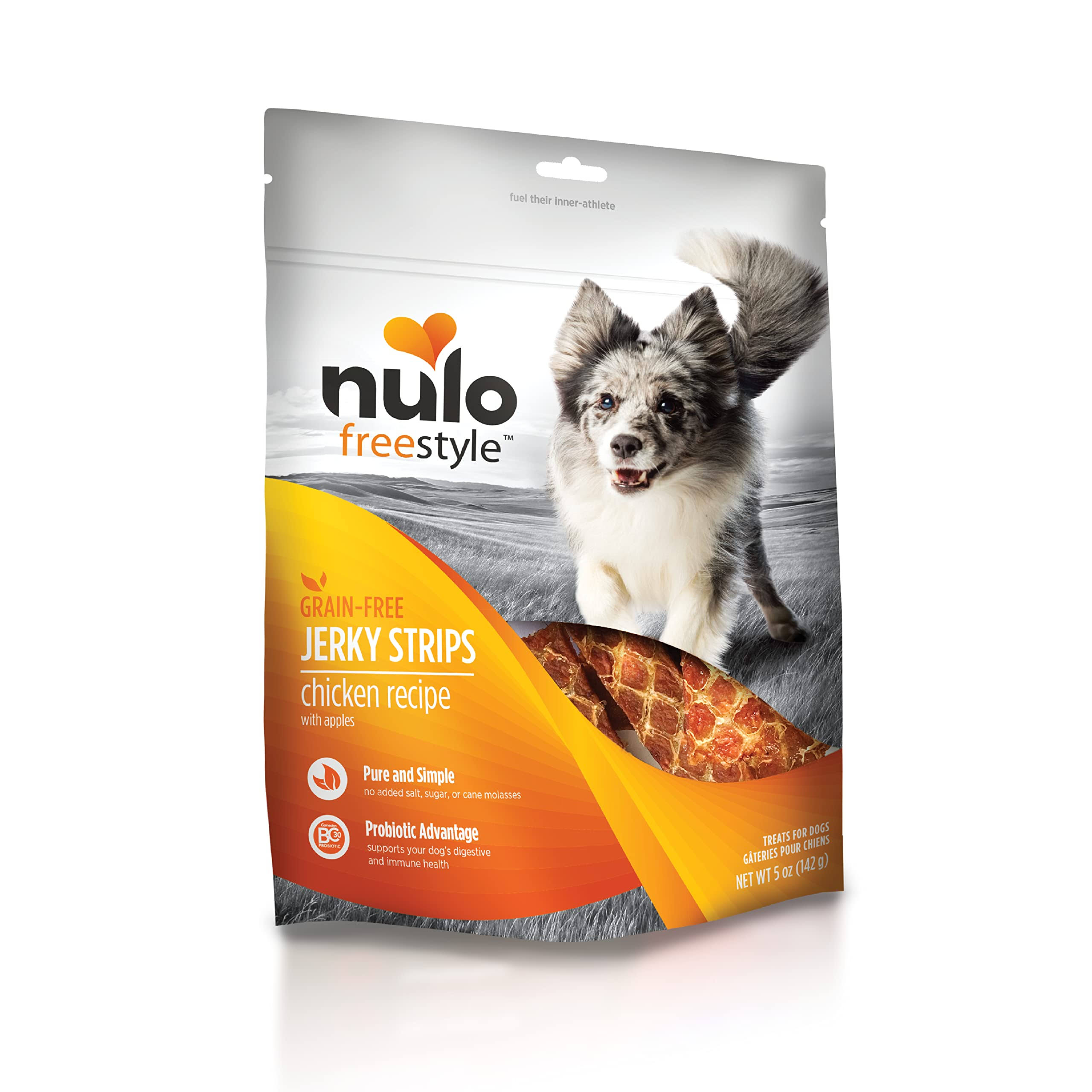 Nulo Puppy and Adult Freestyle Jerky Dog Strips: Natural Healthy Real