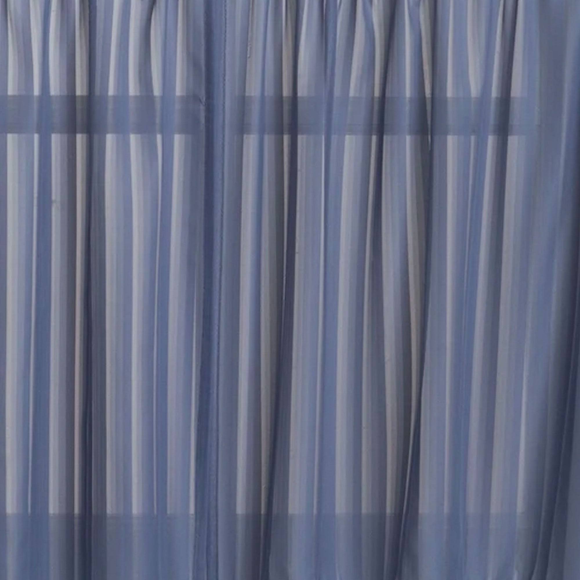 Silhouette Semi Sheer Shower Curtain / H.C. International, Inc. Blue
