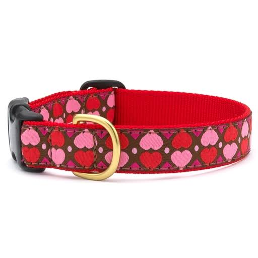 Up Country All Hearts Dog Collar - Large