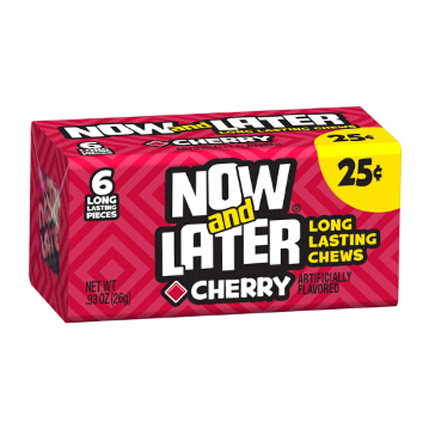 Now & Later Candy - 6 Pieces, Cherry