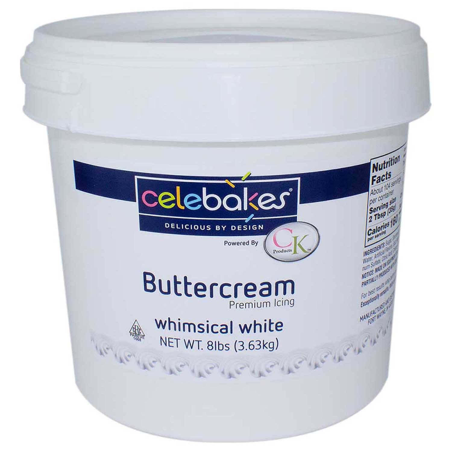 Buttercream Whimsical White Icing 8 lb