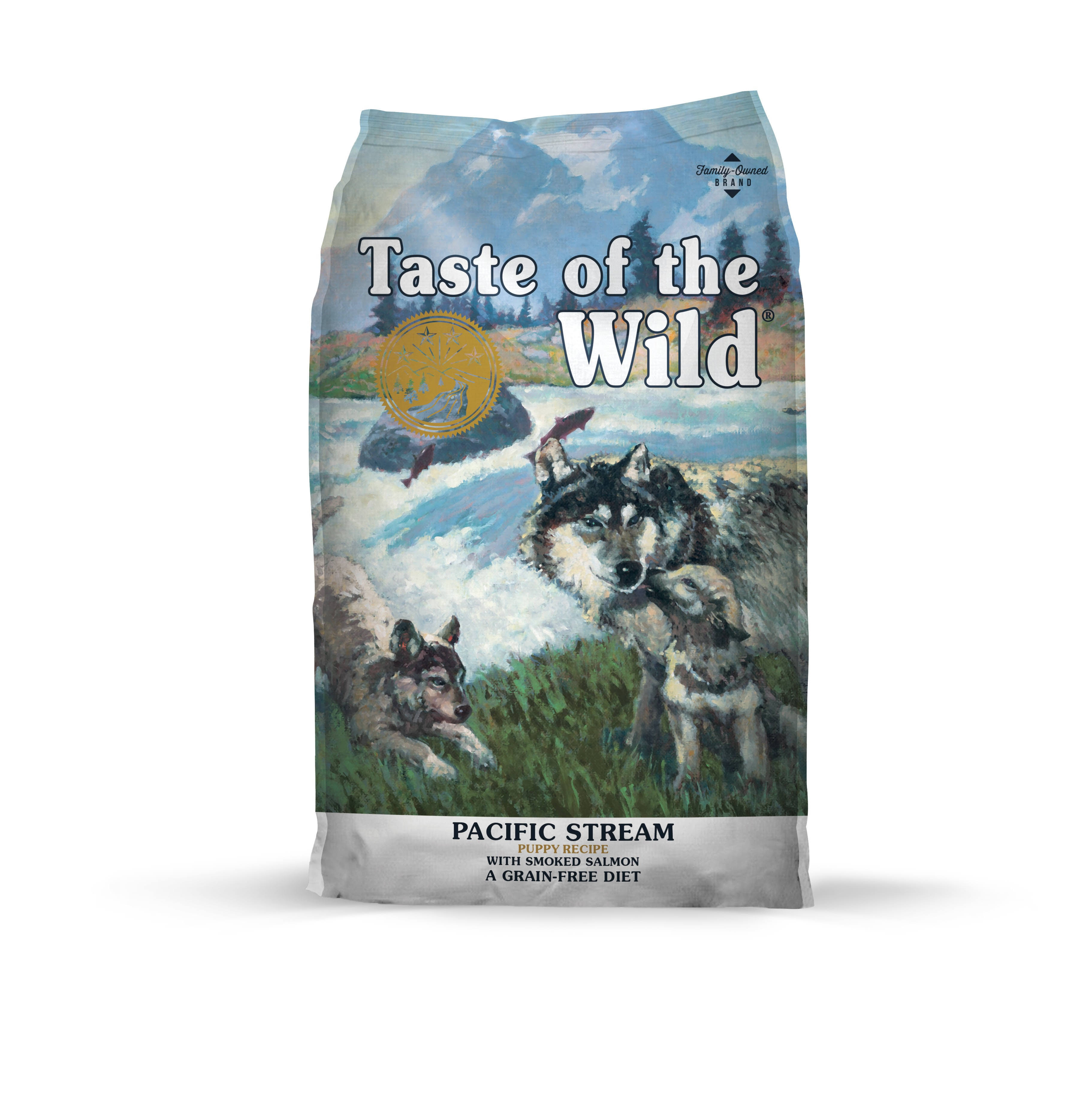 Taste of The Wild Pacific Stream Puppy Formula Grain Dry Dog Foods Bag - 28lb