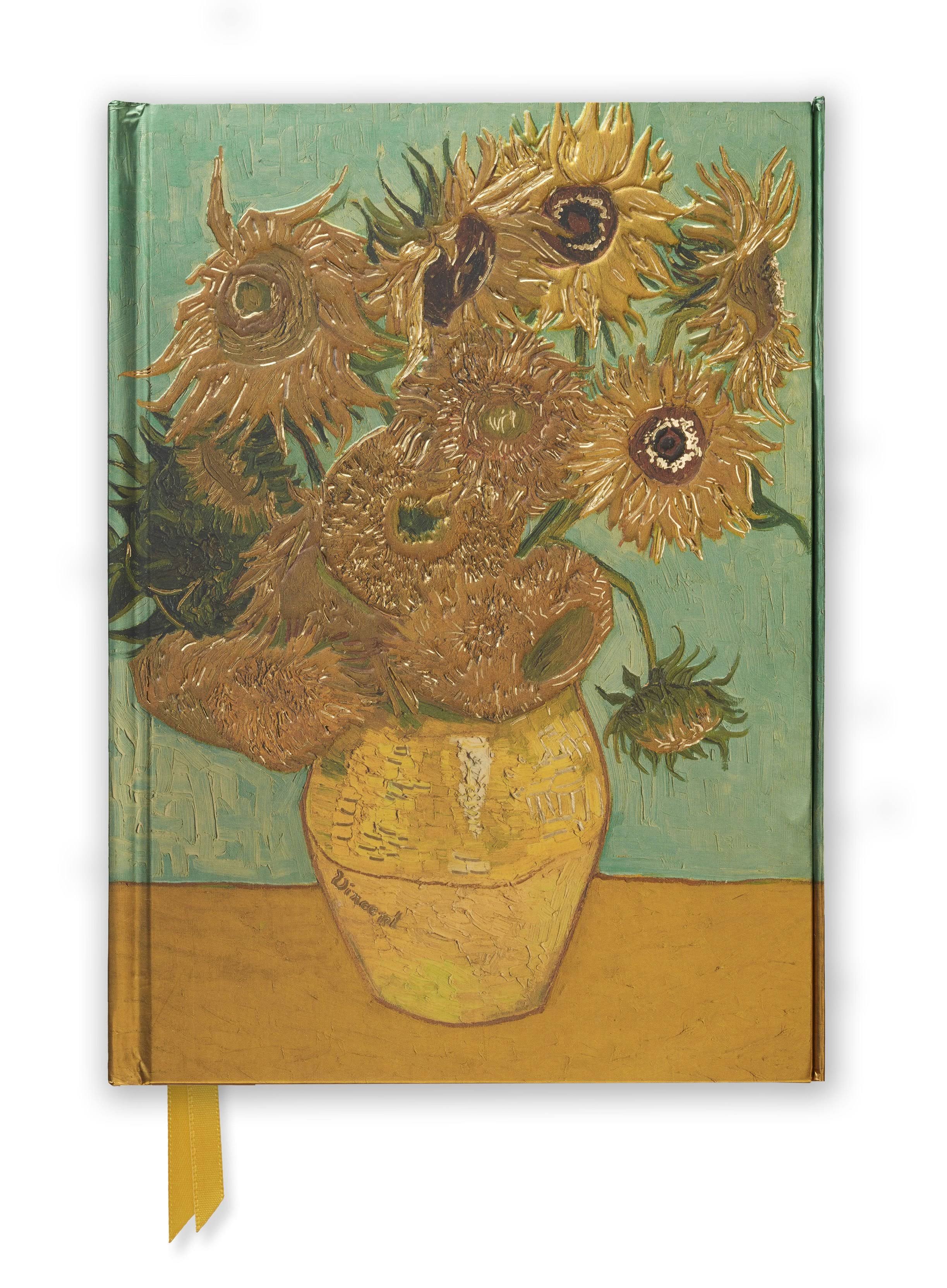 Flame Tree Van Gogh Sunflowers Notebook - 176 Pages