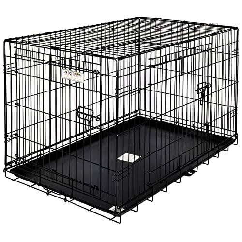 Precision Pet Double Door Dog Crate - Black, Large