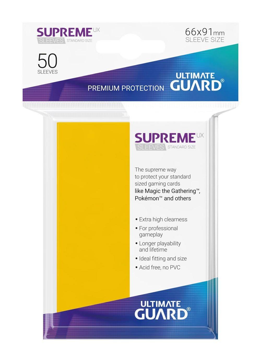 Ultimate Guard Sleeves Supreme Ux Yellow 50Ct
