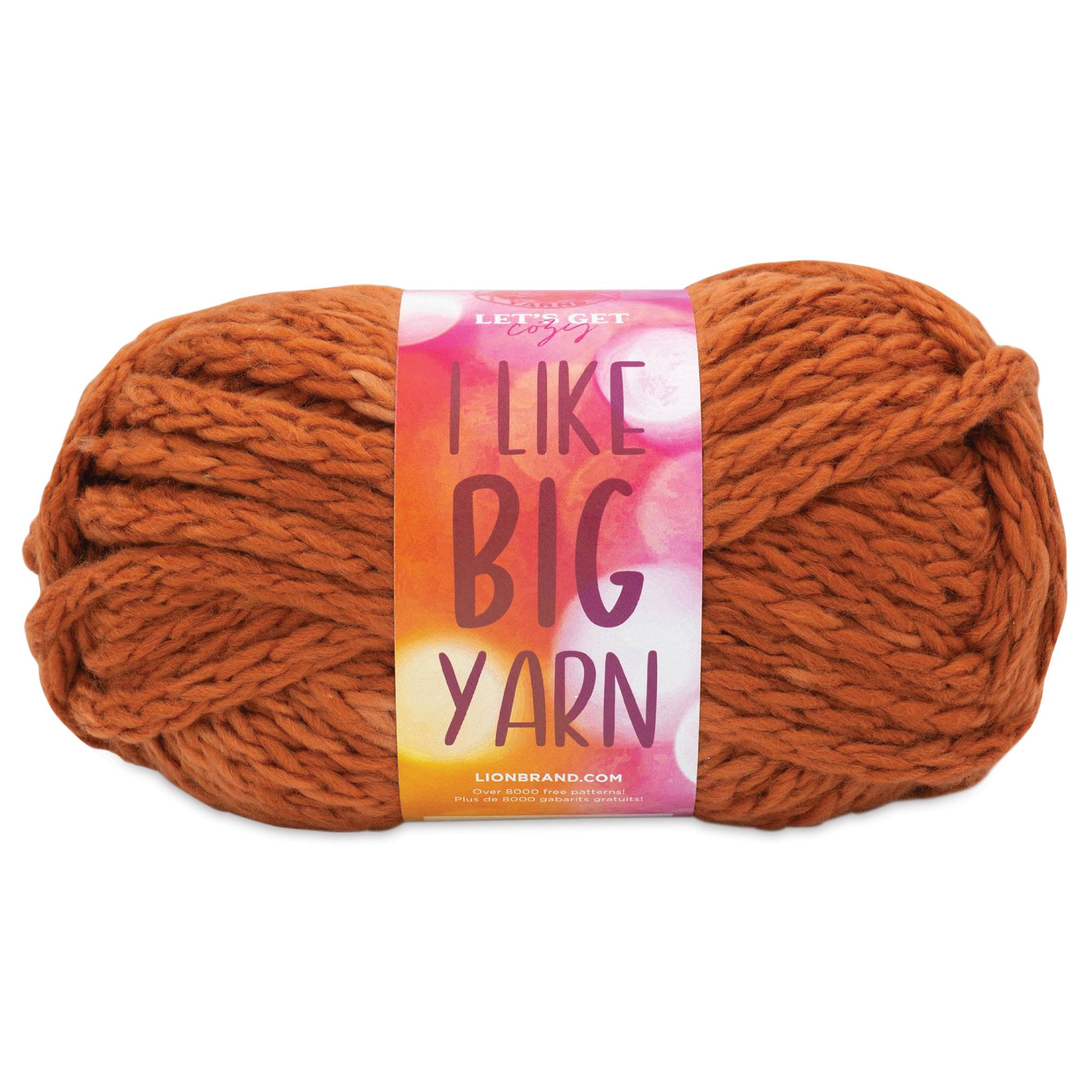 Lion Brand I Like Big Yarn Yarn, Orange