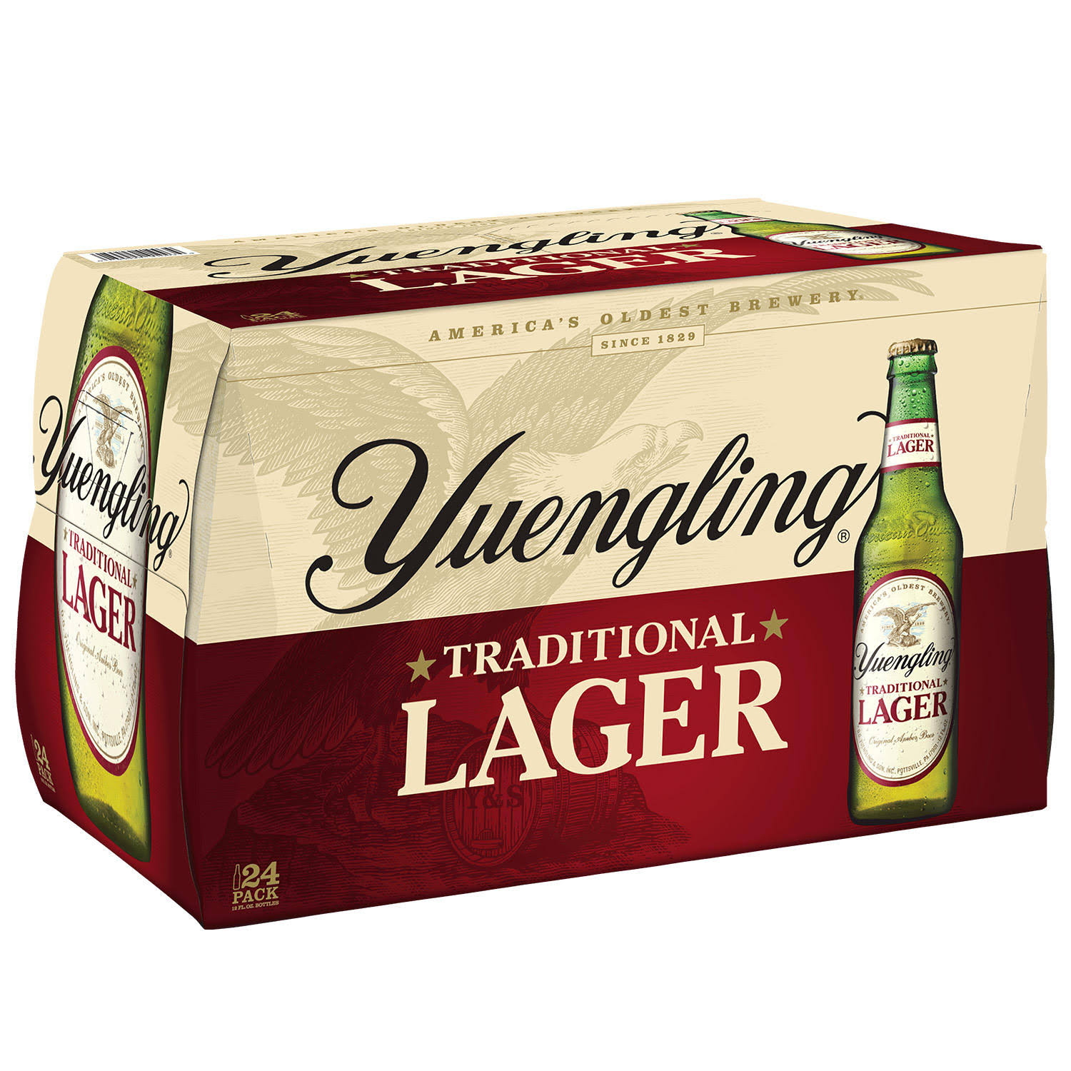 Yuengling Brewery Traditional Lager - 24 pack, 12 fl oz bottles