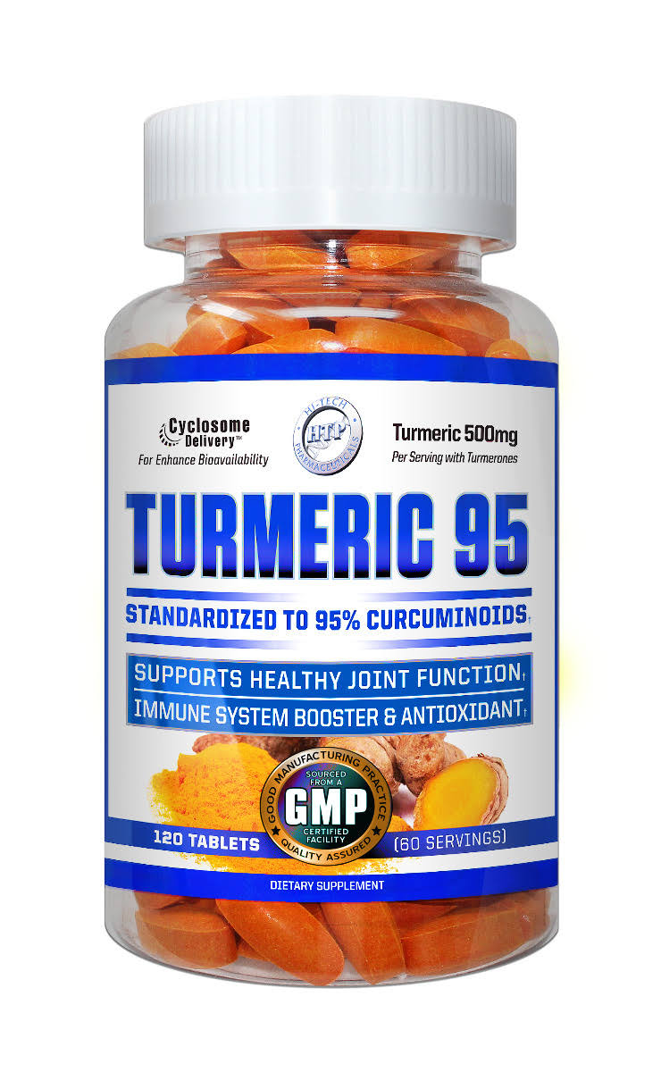 Hi Tech Pharmaceuticals Turmeric 95 Supplement - 120 Tablets