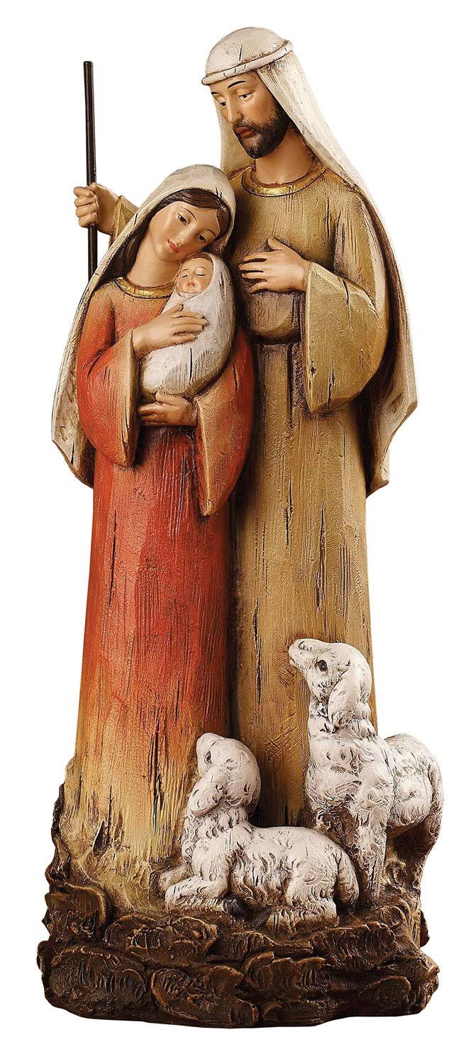 Christian Brands Yc475 12" H Holy Family with Lambs