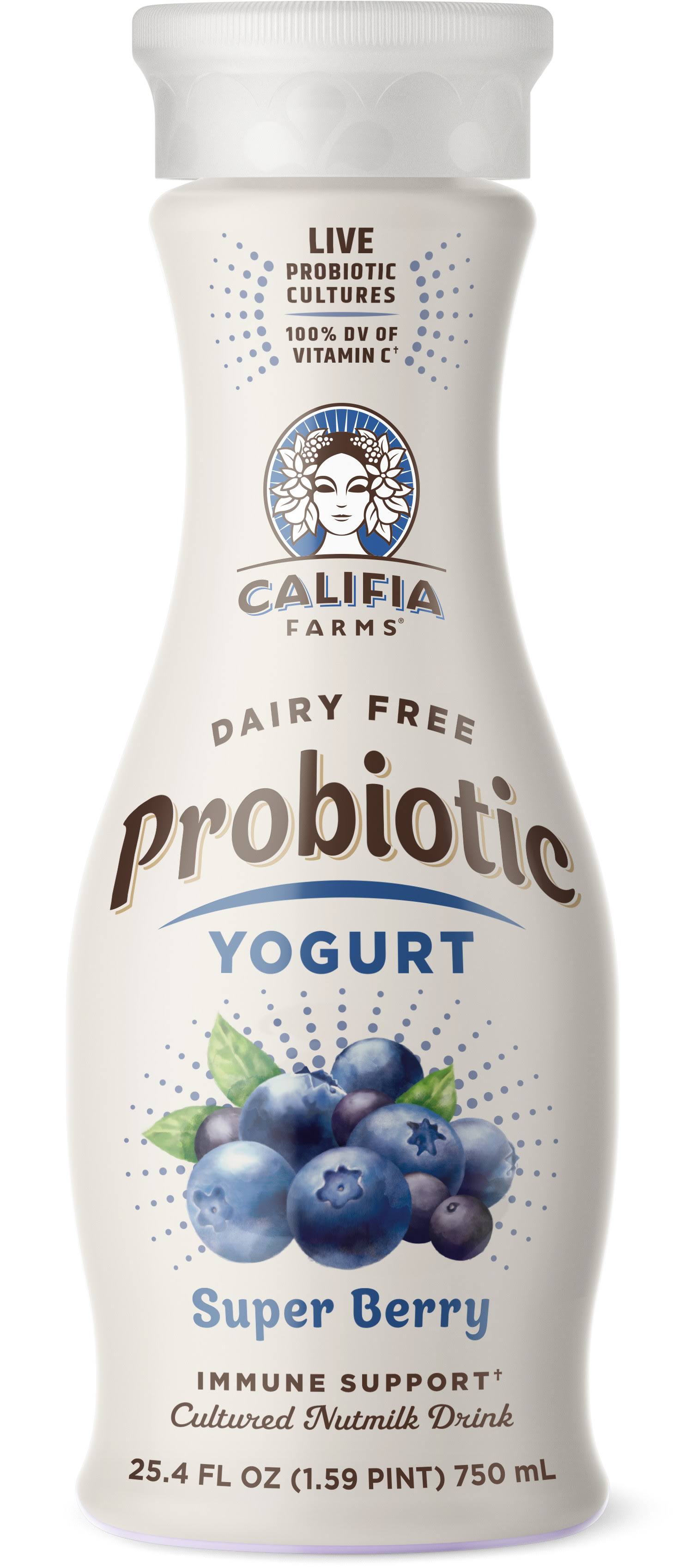 Califia Farms Yogurt, Dairy Free, Probiotic, Super Berry - 25.4 fl oz