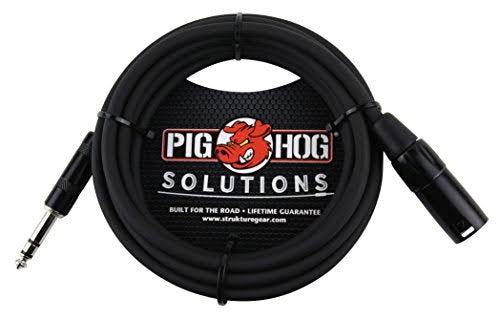 Pig Hog PX-TMXM25 to XLR Balanced Cable - Black, 1/4" x 25'
