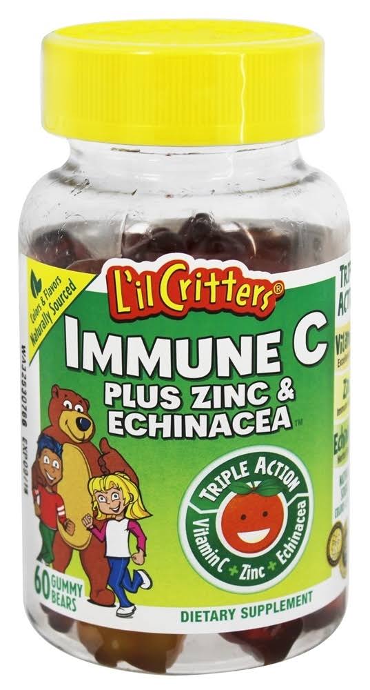 L'il Critters Immune C plus Zinc & Echinacea Dietary Supplement - 60ct