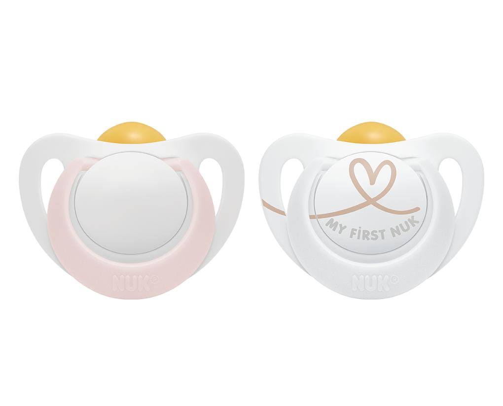 Star 0-6M Soother Duo Pack - Pink