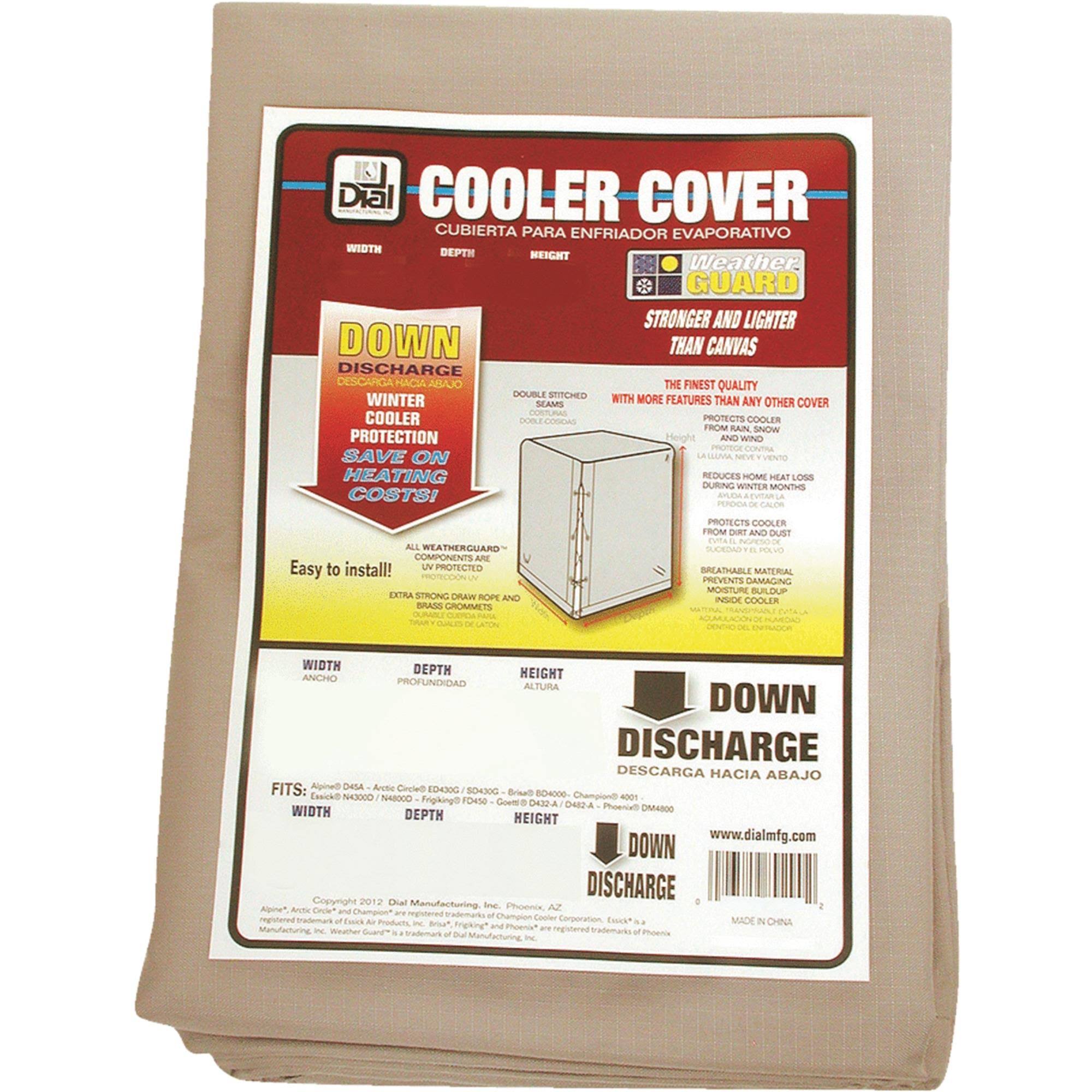 Dial Manufacturing Evaporative Cooler Cover - Gray, 37" x 37" x 42"