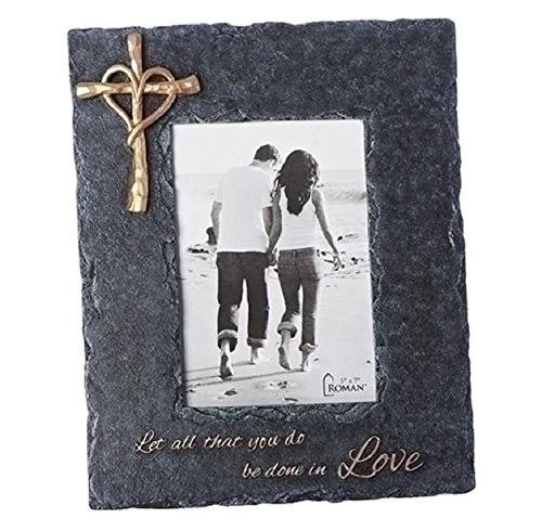 Roman Inc 11 25 H Heart of Gold Insprirational Picture Frame 11232