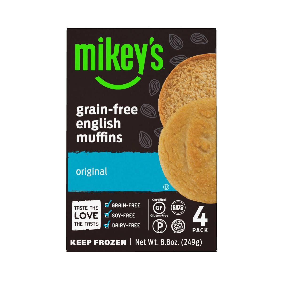 Mikey's Muffins Gluten Free English Muffins - Original, 8.8oz