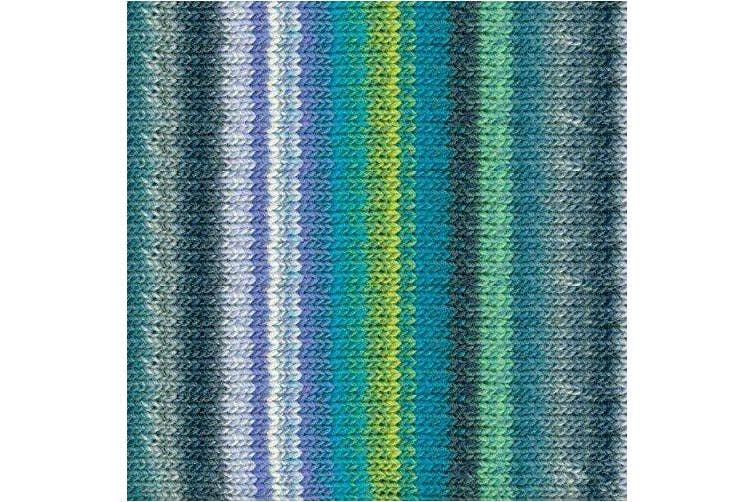 Noro Kureyon, 359 - Blues-Greys-Lemon-Violet-White | Knitting & Crochet