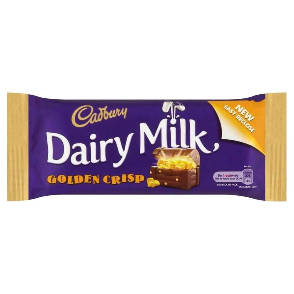 Cadbury Dairy Milk Bar - Golden Crisp
