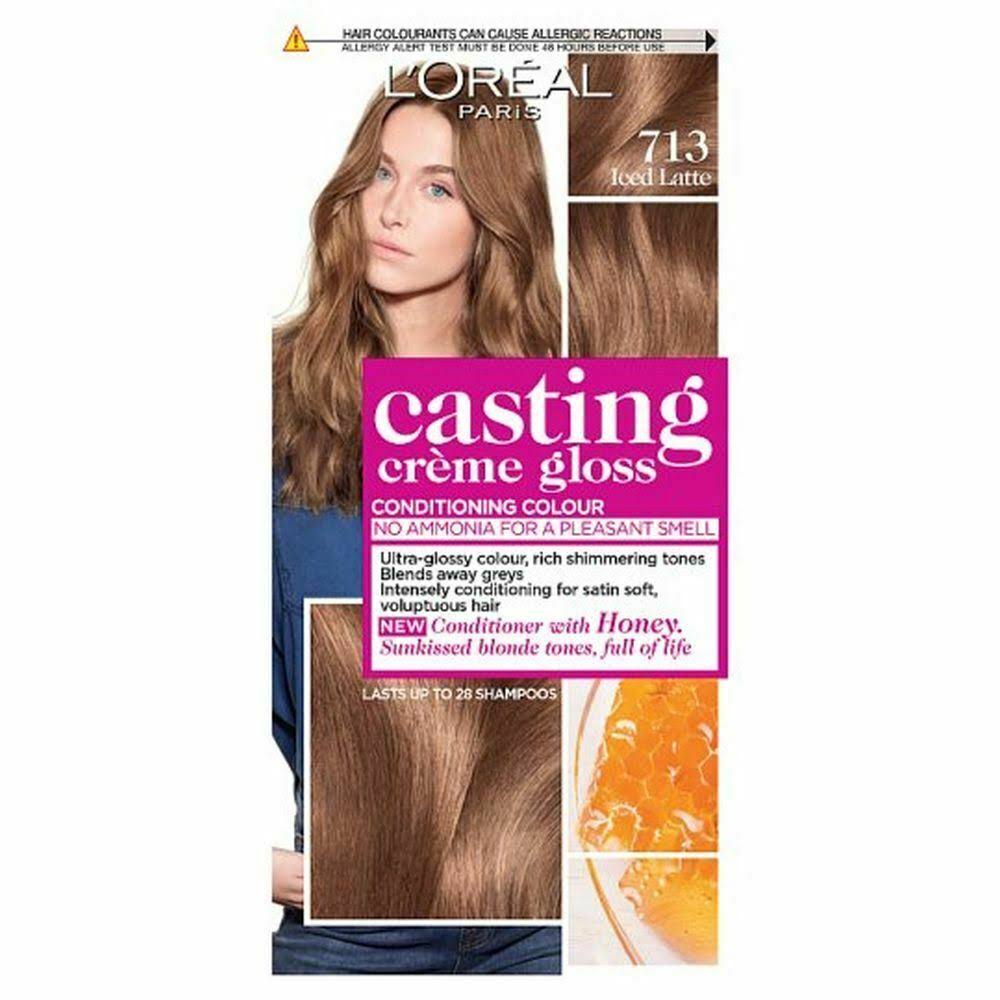 L'Oreal Casting Creme Gloss Hair Colour - 713 Iced Latte