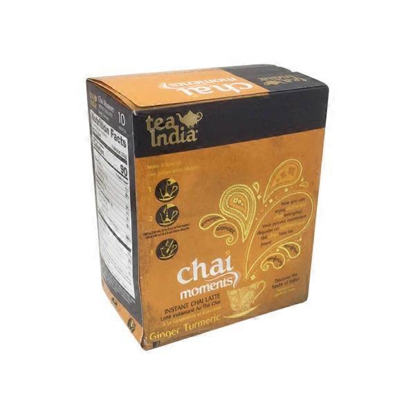 Tea India Chai Moments - Ginger Turmeric Instant Chai Tea Latte