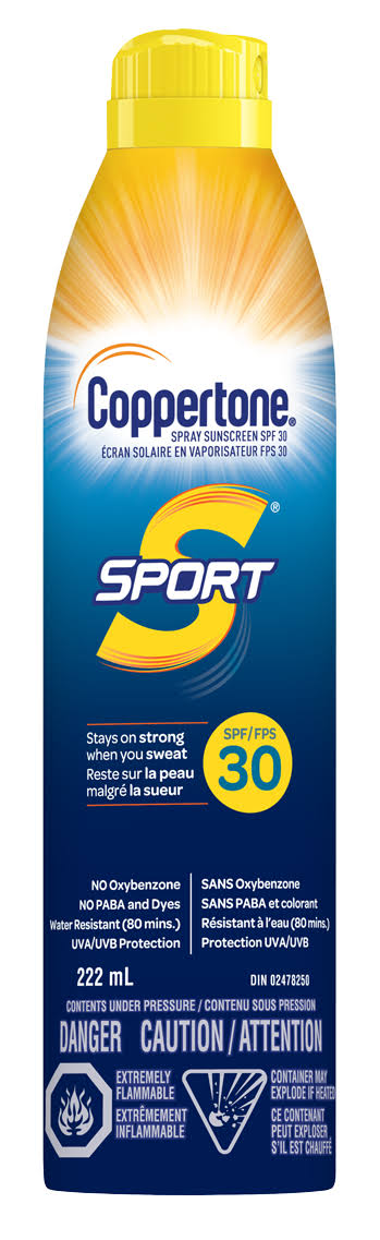 Coppertone - Sport Sunscreen Continuous Spray - SPF 30 | 222 mL