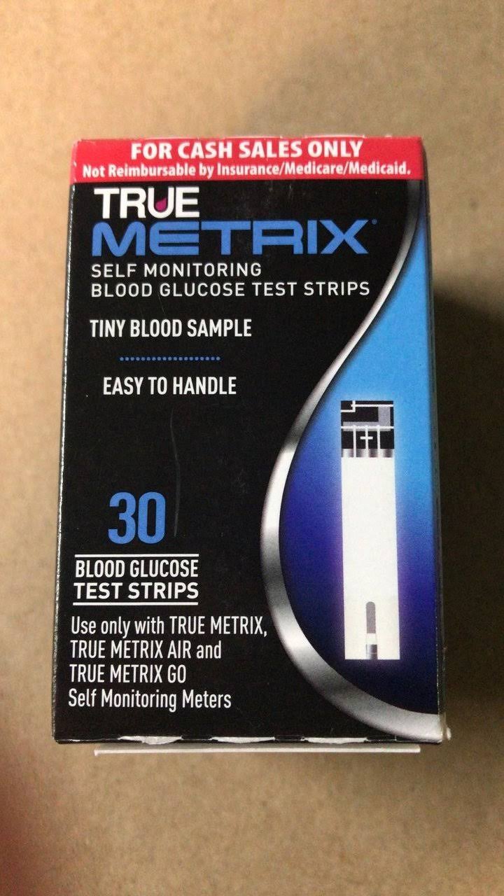 True Metrix Blood Glucose Test Strips, Self Monitoring, Value Size - 30 strips