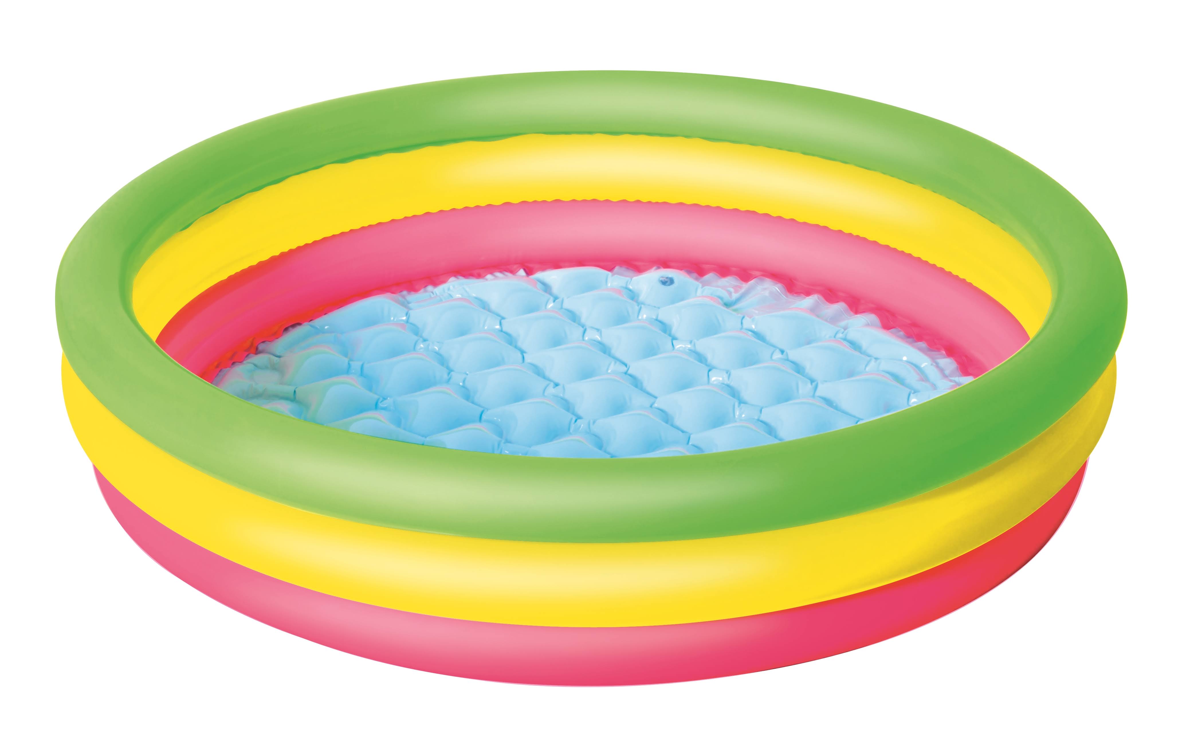 Bestway Inflatable 3 Ring Kids Multicoloured Summer Pool