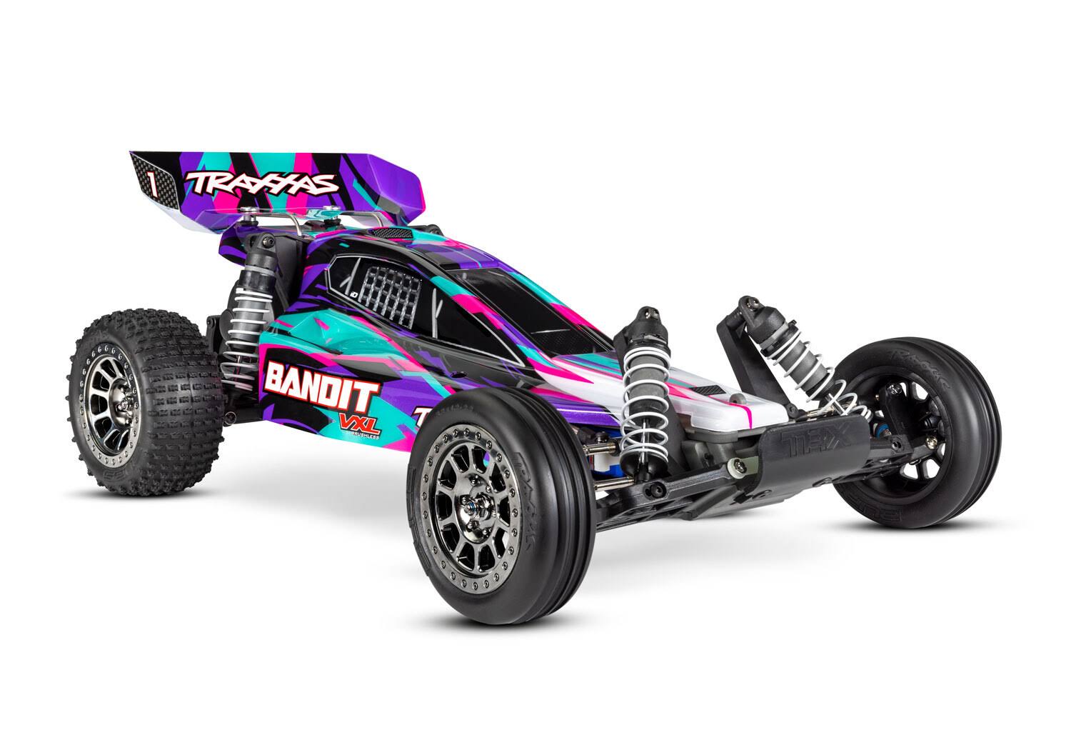 RC Traxxas Bandit 1/10 VXL 2WD Brushless RC Buggy Purple 24076-74