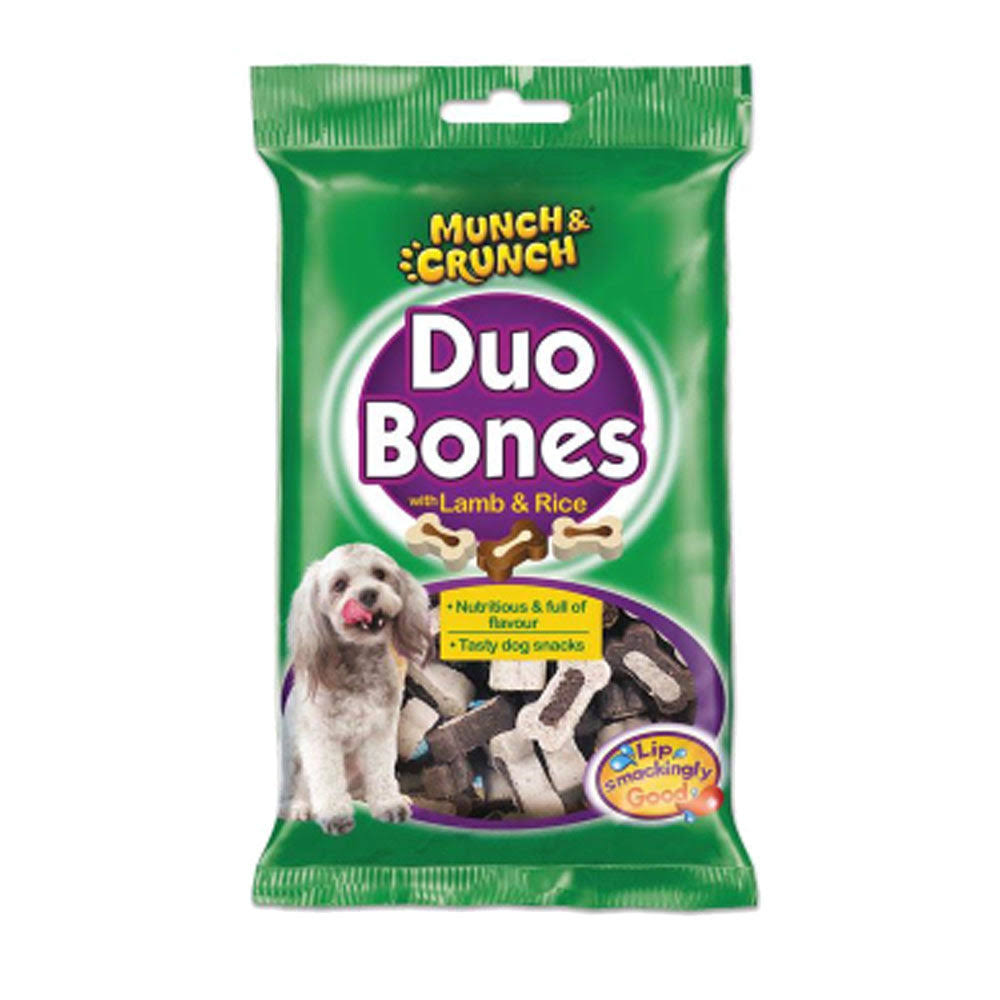Duo Bones Dog Treats - Lamb and Rice, 140g