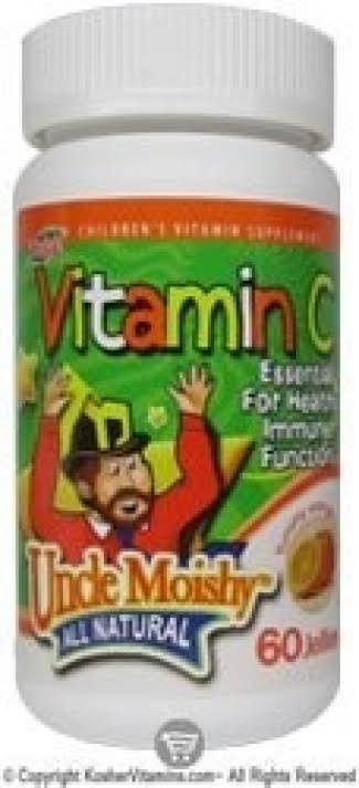 Uncle Moishy Kosher Vitamin C Jellies Yummy Orange Flavor - 60 Jellies