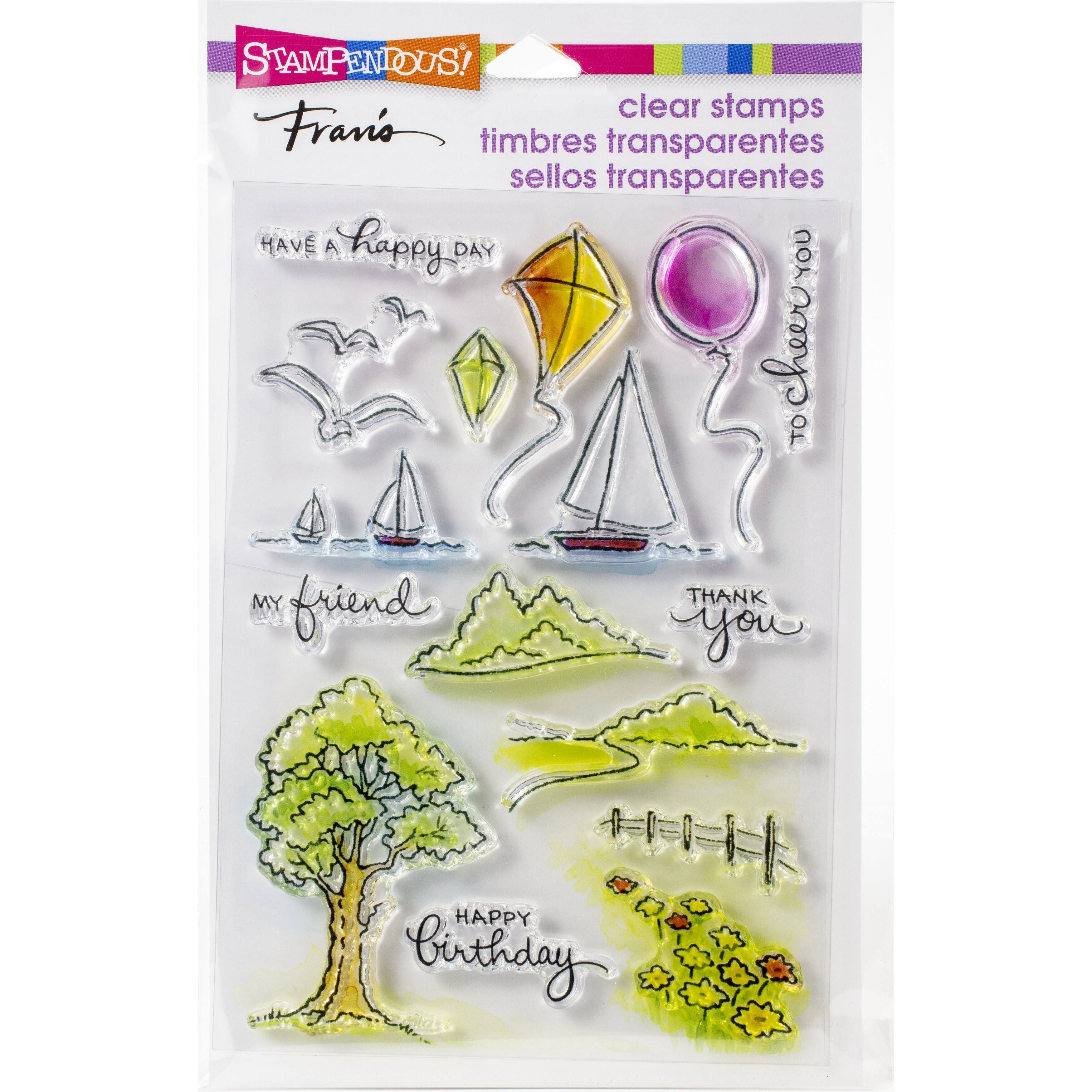 Stampendous Perfectly Clear Stamps Scenic Sampler