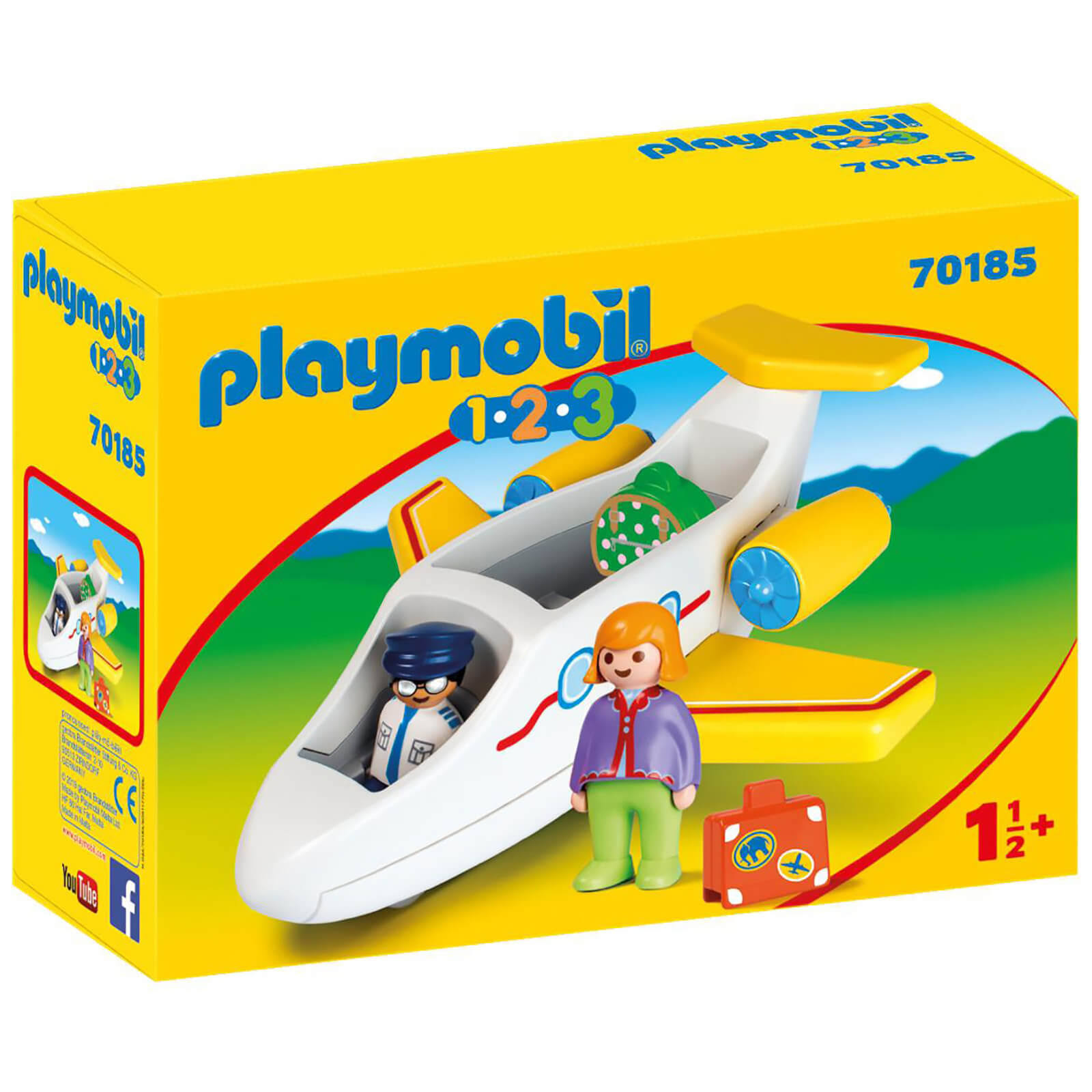 Playmobil 70185 1.2.3 Plane with Passenger