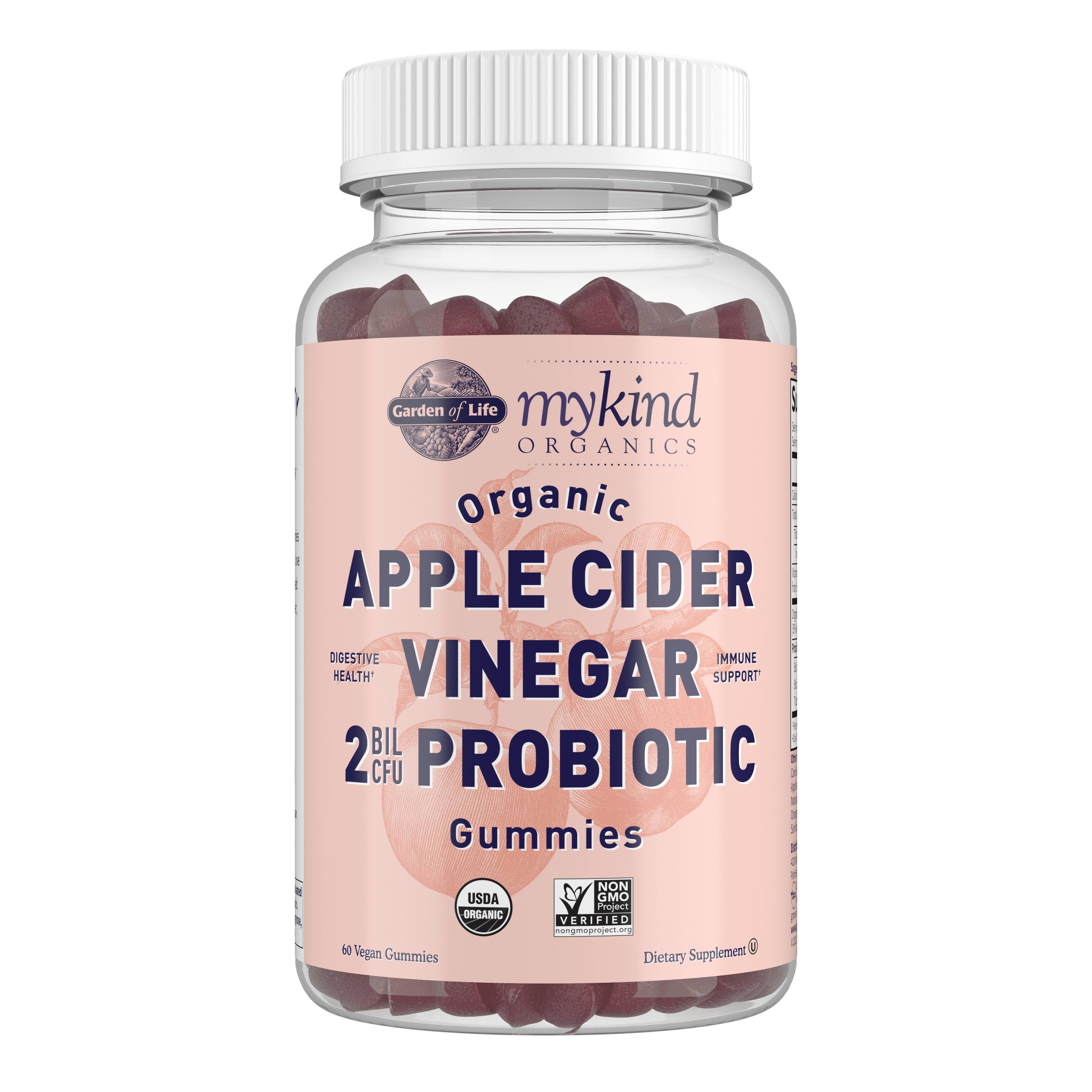 Garden Of Life MyKind Organics Apple Cider Vinegar, Probiotic, Gummies - 60 gummies