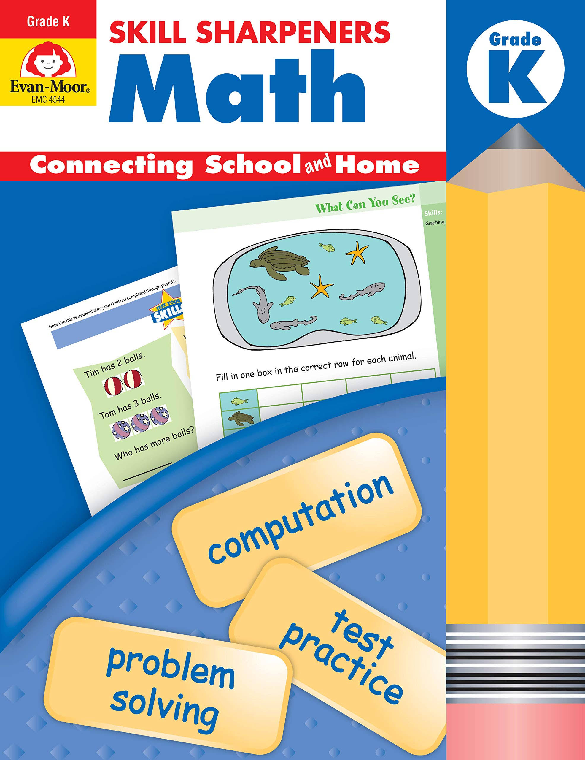 Skill Sharpeners Math Grade K - Evan Moor Educational Publishers