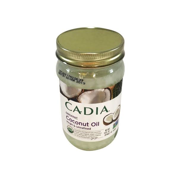 Cadia Coconut Oil, Organic, Virgin & Unrefined - 14 fl oz