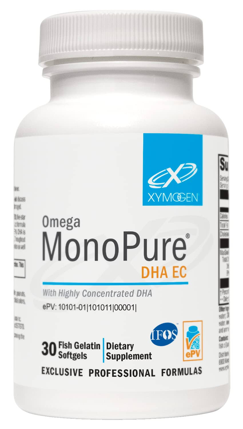 Xymogen Omega MonoPure DHA EC - 2,600 mg - 30 Softgels