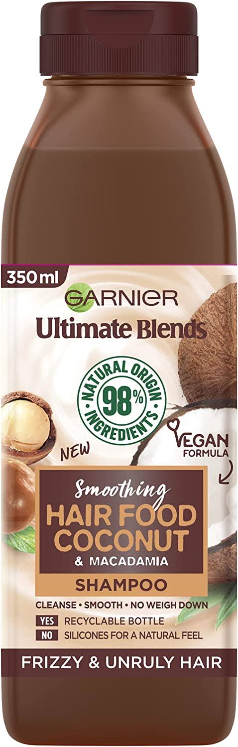Garnier Ultimate Blends Smoothing Hair Food Coconut & Macadamia Shampoo - 350ml