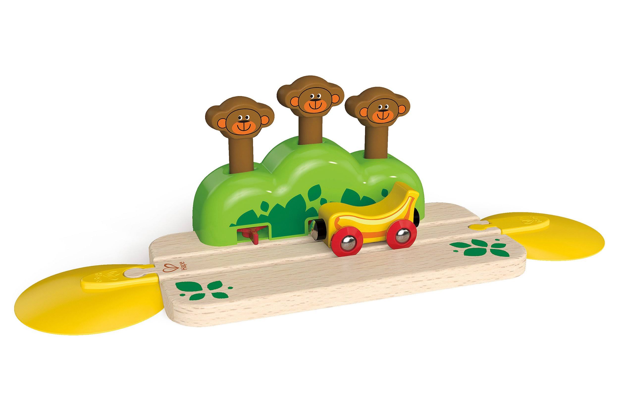 Hape Wooden Railway Monkey Pop Up Track Train Set