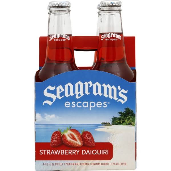 Seagram's Escapes Malt Beverage, Strawberry Daiquiri - 4 pack, 11.2 fl oz bottles