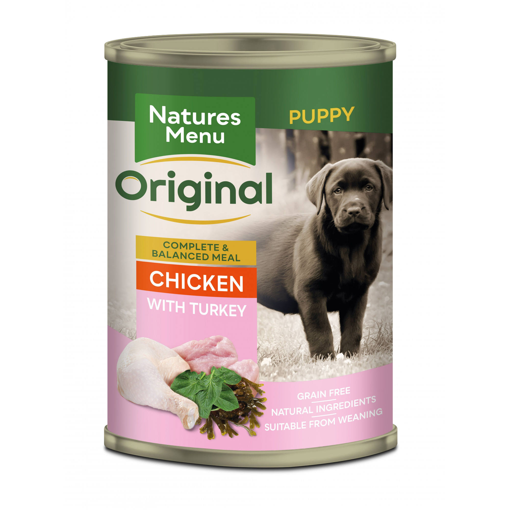 Natures Menu Junior Chicken and Turkey Dog Cans, Pack of 12